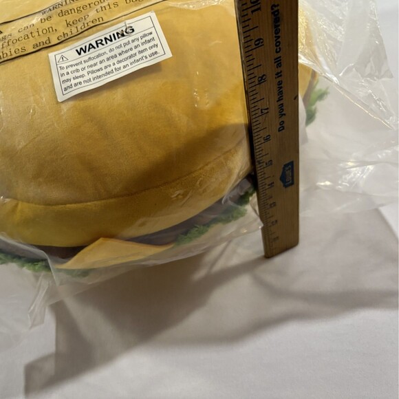 The Simpsons Krusty The Clown Burger Plush Toy Yellow Universal Studios 14" New - Picture 7 of 7